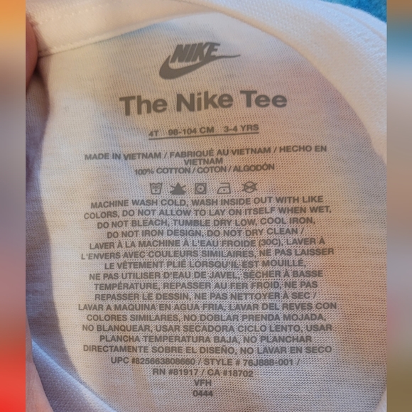 Nike | NWOT Boy's 4T White Long Sleeve Shirt - Picture 4 of 4